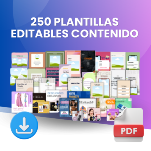 Pack +250 plantillas editables