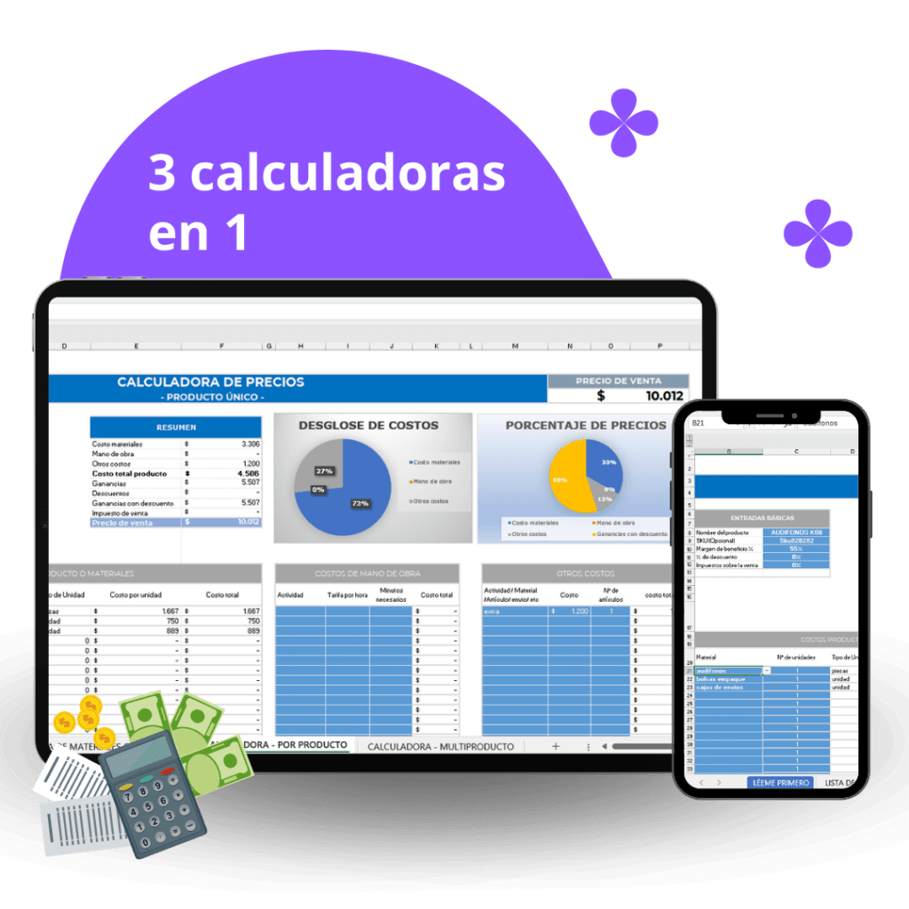 Capture Leads and Drive Sales Tudatocl <h5><span style="color: #000000;"><strong>¡Calcula tus precios de venta como un profesional!</strong> 💰📊</span></h5> ¿Estás lanzando una nueva tienda y no sabes cómo fijar los precios de venta correctamente? ¿Tienes en mente el porcentaje de ganancia que deseas, pero te falta claridad para calcular el precio final? 🌟 <strong>Con nuestra Calculadora de Precios en Excel, todo será más fácil.</strong>