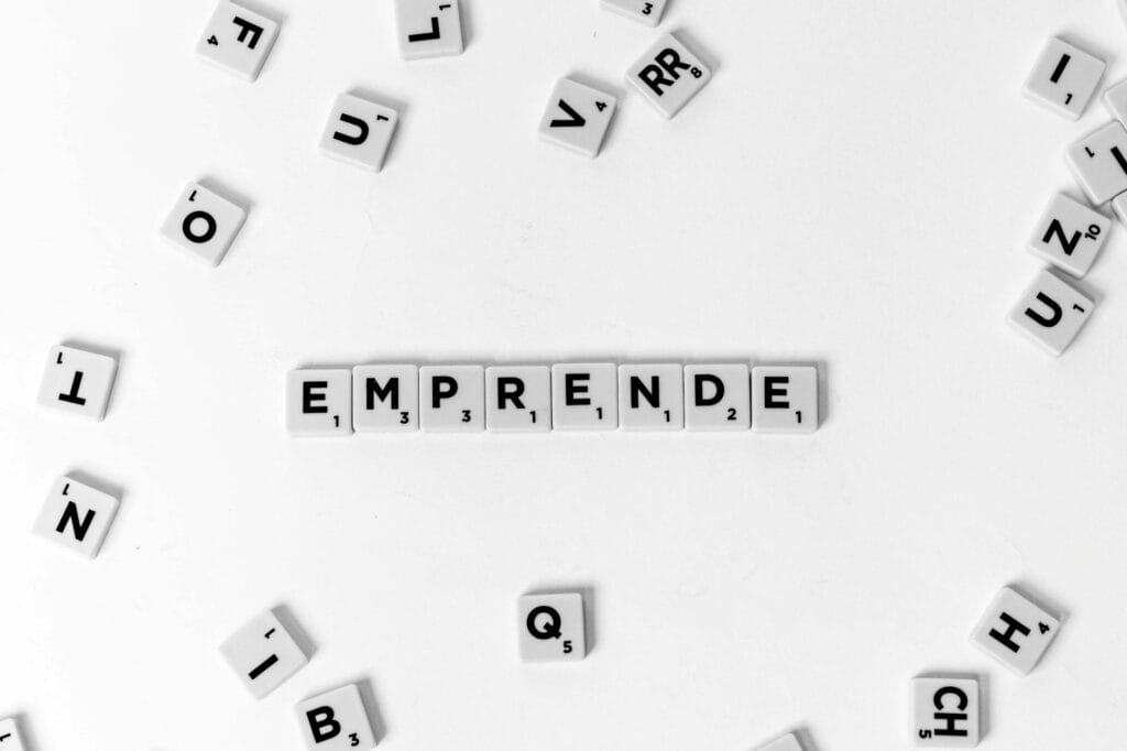 word from white and black scrabble tiles