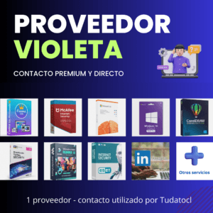 Proveedor violeta Tudatocl